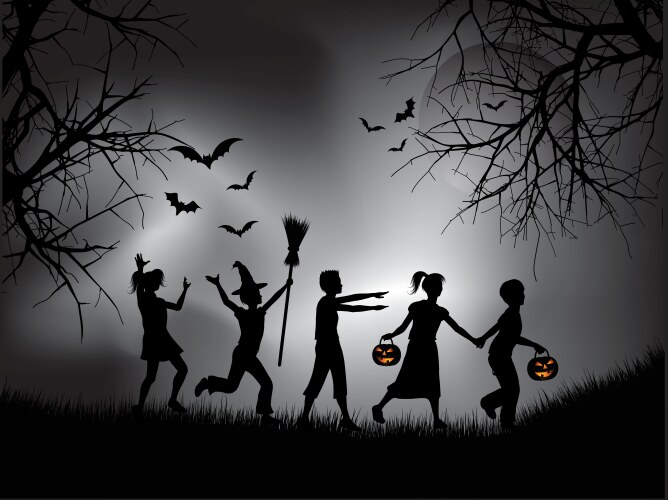 Halloween night vector image