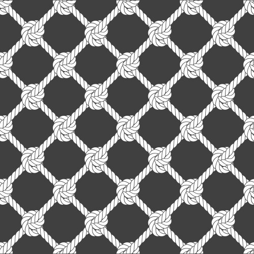 Seamless diagonal rope mesh - grid pattern vector image