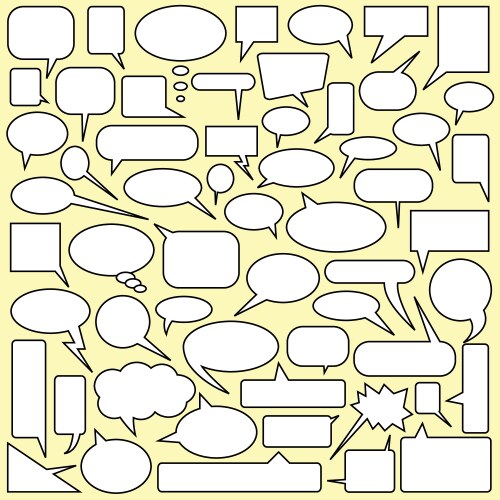 Dialog bubbles vector image