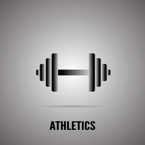 Barbell - icon vector image