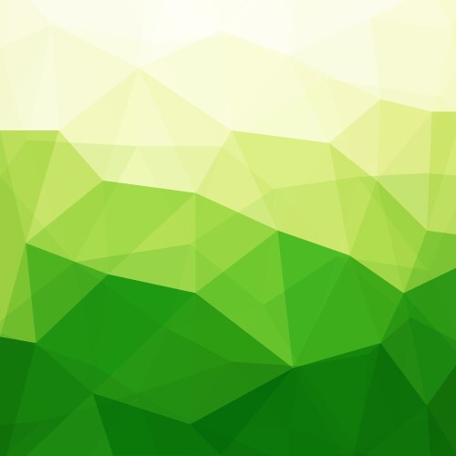 Abstract green triangle background vector image