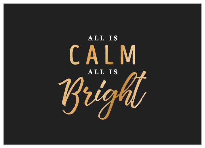 All is calm bright text background vector image