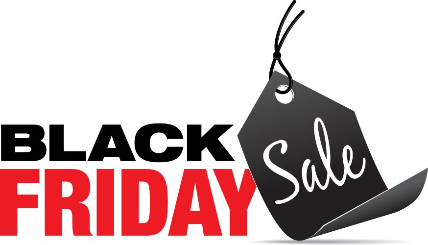 Black friday sale vector image