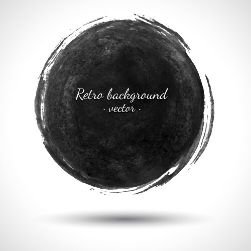 Grunge round shape vector image