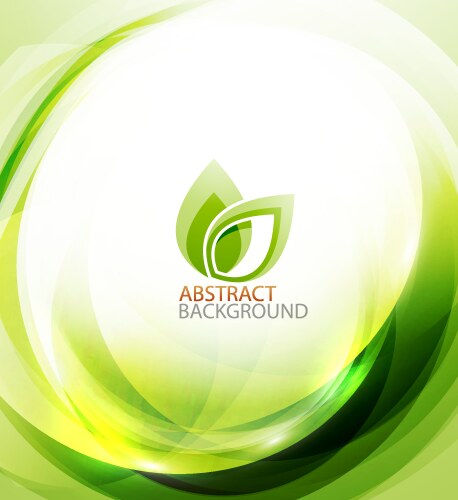 Green eco energy background vector image