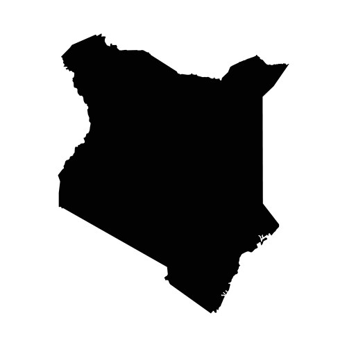 Kenya map icon vector image