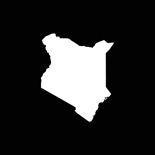 Kenya map icon vector image