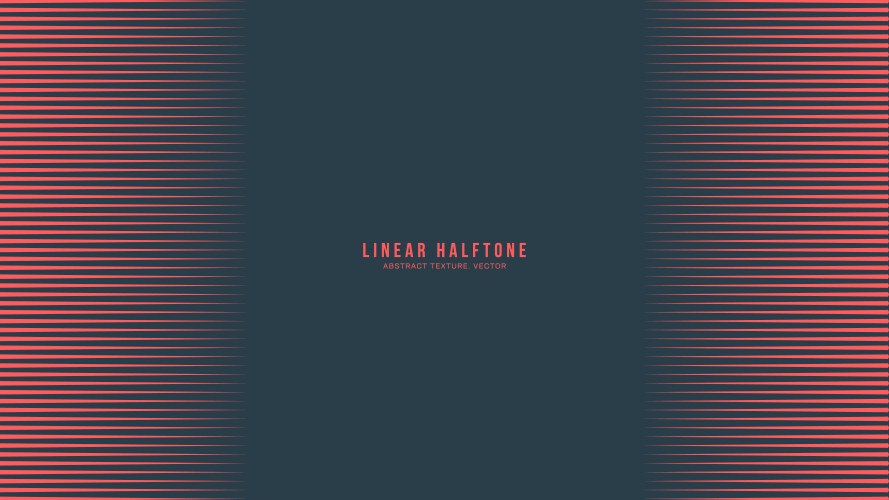 Linear half tone pattern vertical border red vector image