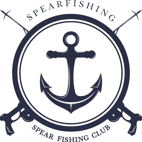 spear fishing vector image