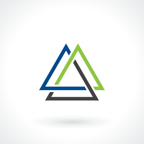 Triangular shape vector image