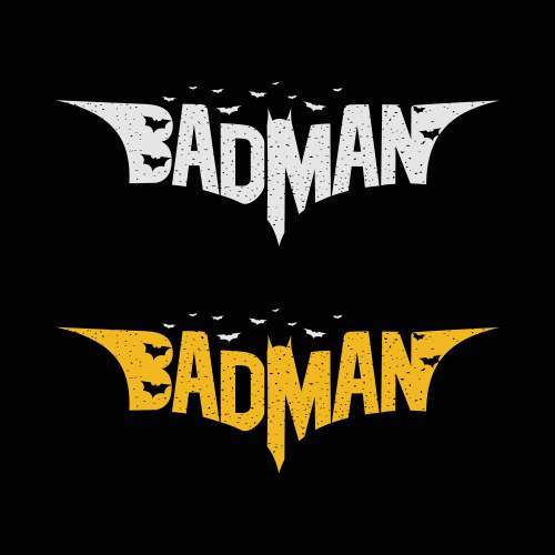 hero badman - funniest batman vector image