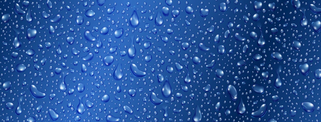 Background of water drops vector image