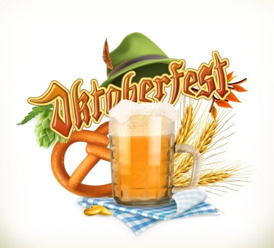 munich beer festival oktoberfest the can also vector image