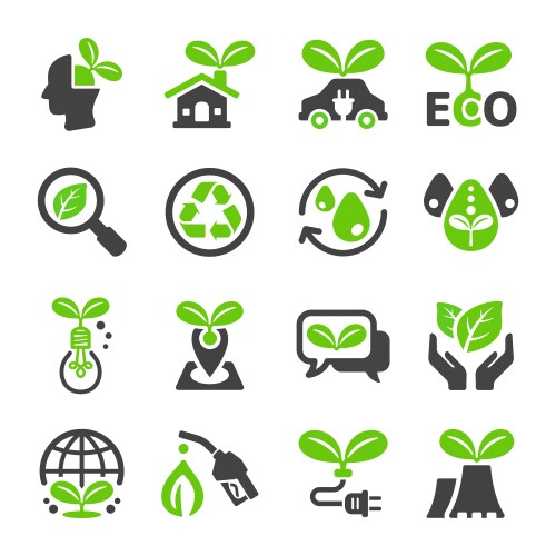 Ecology icon vector image