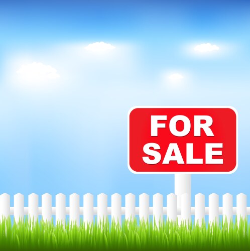 For sale sign vector image