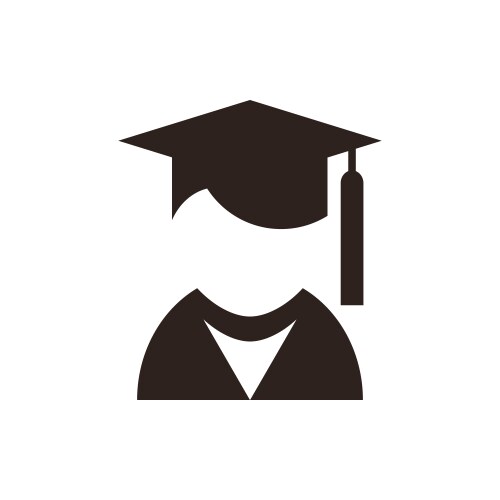 University avatar education icon vector image