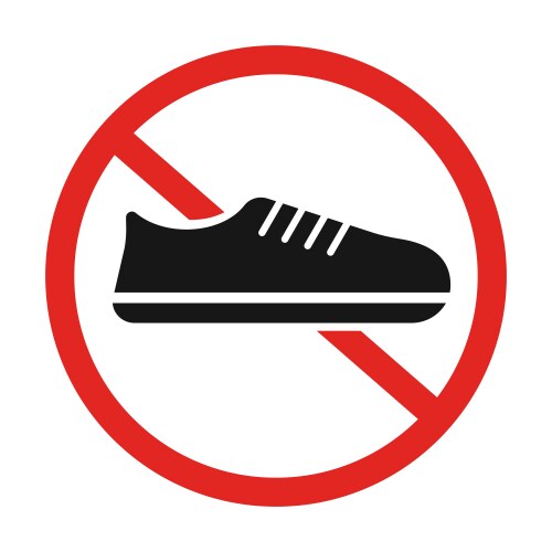 No shoes with dirt feet vector image