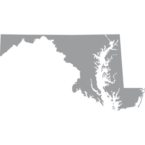 Us state of maryland vector image