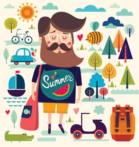 Summer vector image