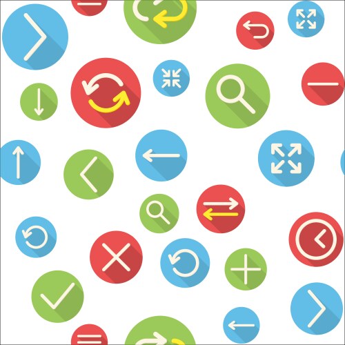 Seamless pattern with icons vector image