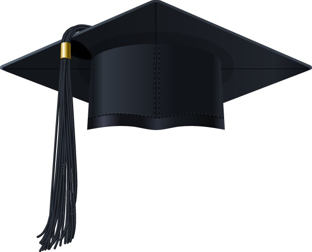 Graduate cap vector image