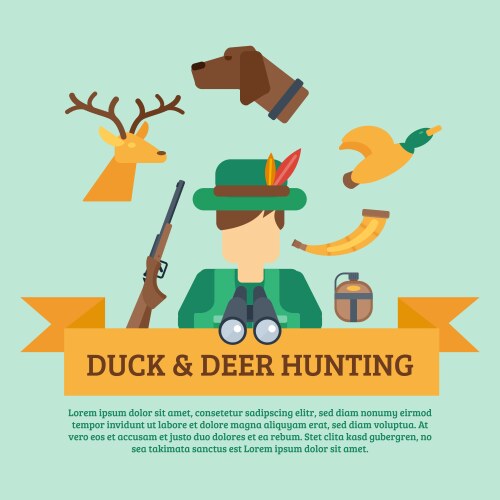 hunting concept vector image