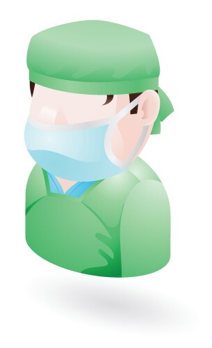 Surgeon icon vector image