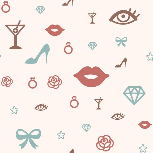 Pattern icon glamour vector image