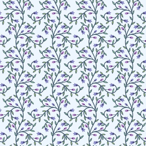 Campanula textile vector image