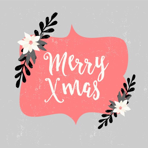 christmas greeting card vector image