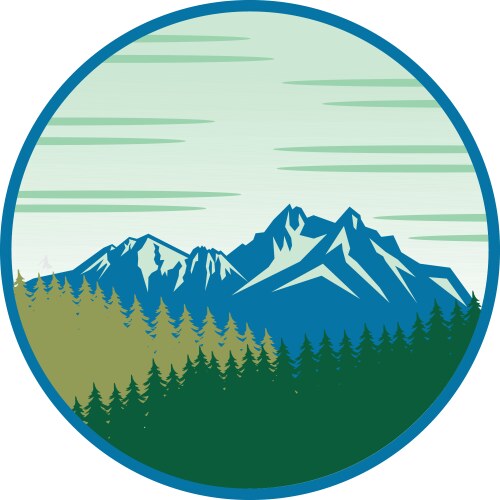 mountain outdoor vector image