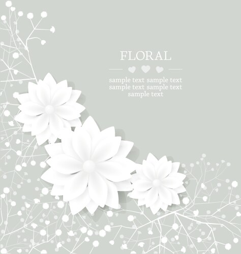 floral background vector image