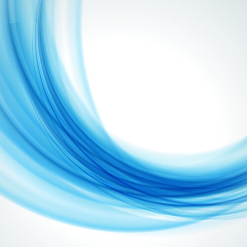 Abstract blue wave background vector image