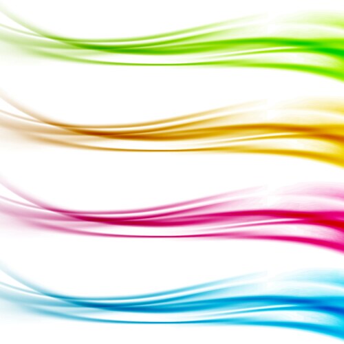 Collection of colorful bright web header footer vector image