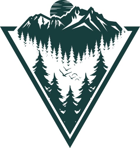 Mountain outdoor vector image