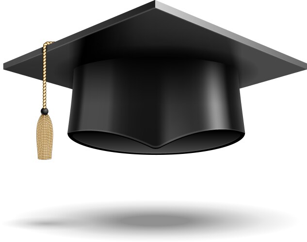 Student hat vector image