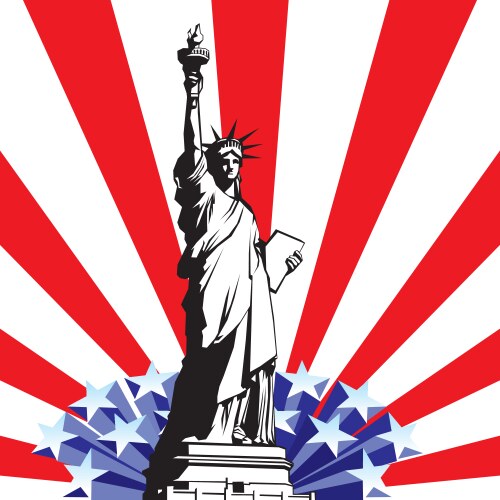 Statue of liberty vector image