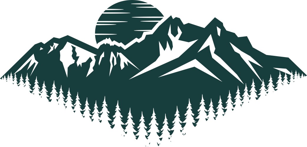 mountain outdoor vector image