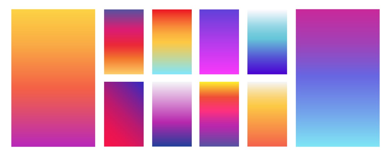 Colorful modern gradient soft backgrounds vector image