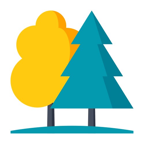 Forest icon vector image