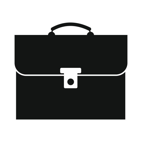 Briefcase simple icon vector image