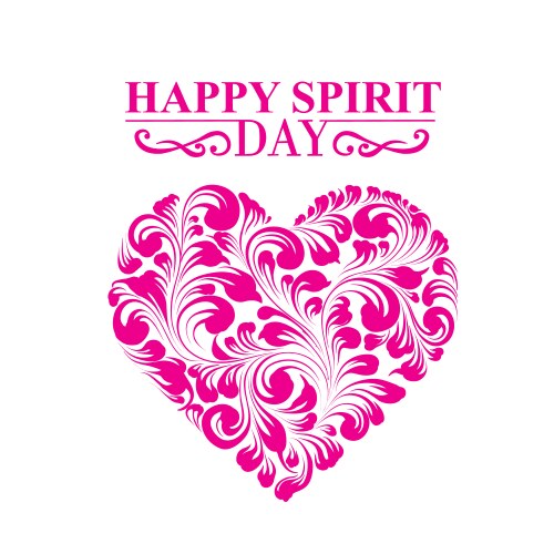 Spirit day heart vector image