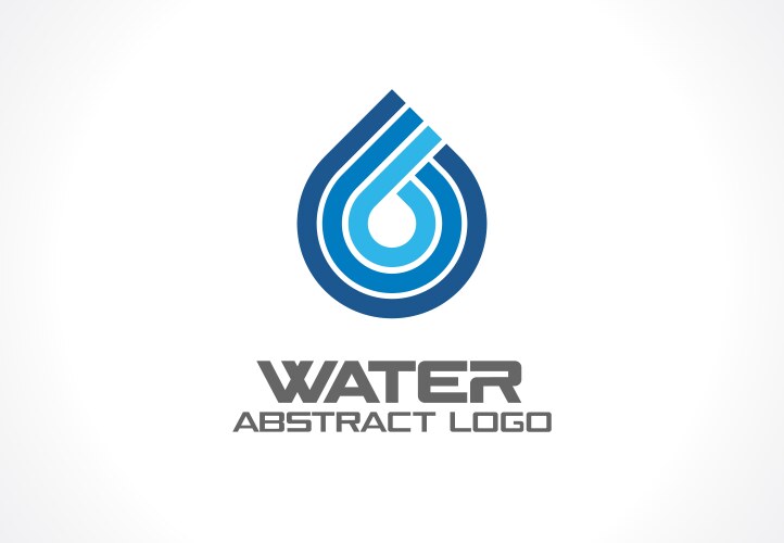 Abstract logo for business company eco ocean vector image