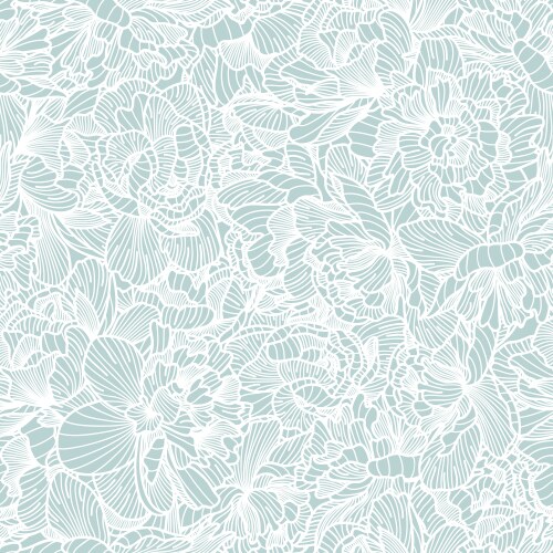 Seamless peony pattern vector image