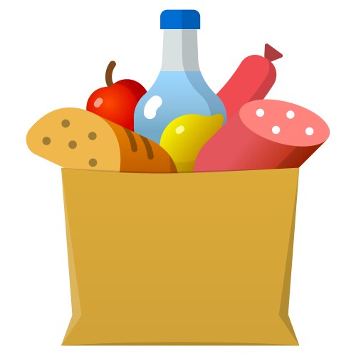 Food pack icon vector image