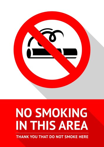 No smoking area vector image