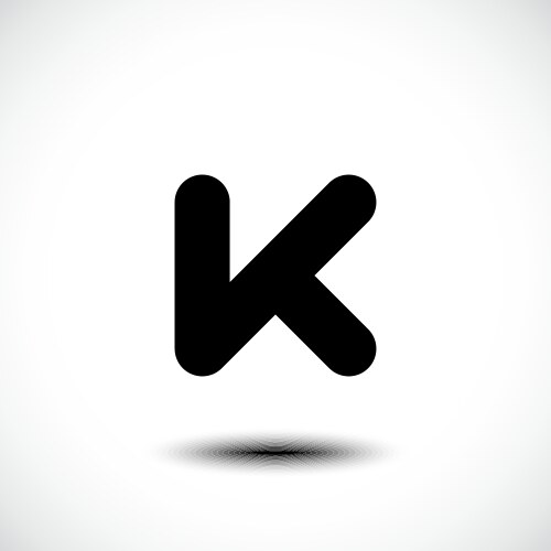 Letter k logo icon vector image