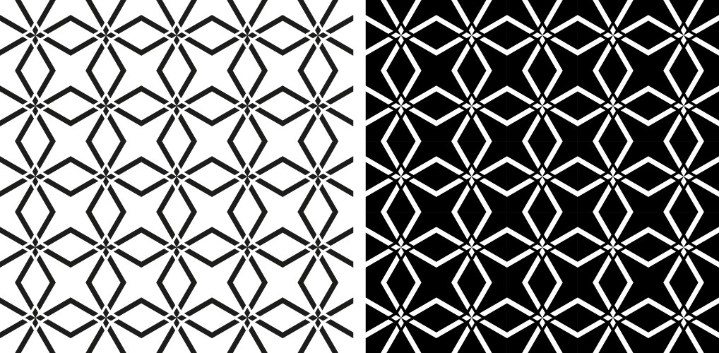 Seamless patterns set vector image