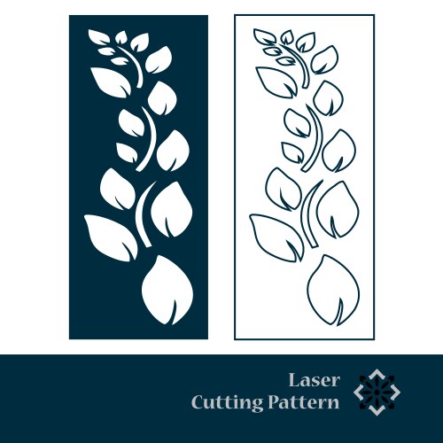 Art deco laser cut pattern decorative panel vector image