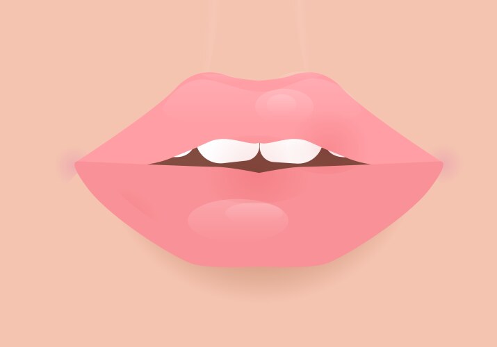 glamour lip icon vector image